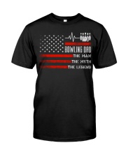 Bowling Dad Man Myth Legend Classic T-Shirt front
