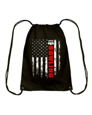 American Flag Bowling Backside Drawstring Bag tile