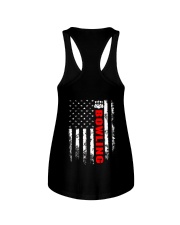 American Flag Bowling Backside Ladies Flowy Tank tile