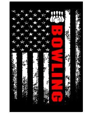 American Flag Bowling Backside Vertical Poster tile