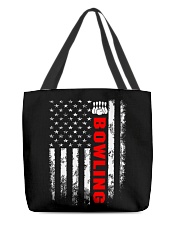 American Flag Bowling Backside All-Over Tote tile