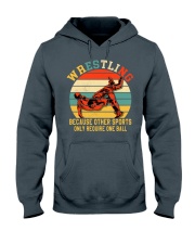 Wrestling Not Require One Ball Hooded Sweatshirt tile