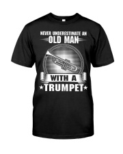 Old Man With A Trumpet Premium Fit Mens Tee tile