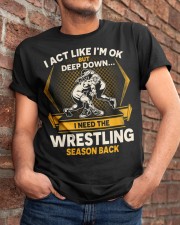 Wrestling Season Back Classic T-Shirt apparel-classic-tshirt-lifestyle-26