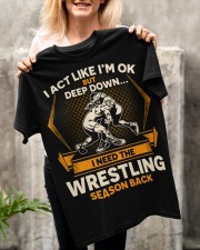 Wrestling Season Back Classic T-Shirt apparel-classic-tshirt-lifestyle-front-117