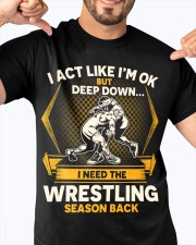Wrestling Season Back Classic T-Shirt apparel-classic-tshirt-lifestyle-front-92