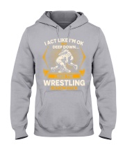 Wrestling Season Back Hooded Sweatshirt tile