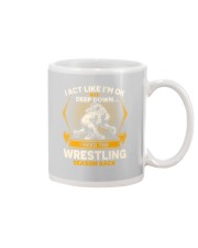 Wrestling Season Back Mug tile