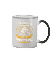 Wrestling Season Back Color Changing Mug tile