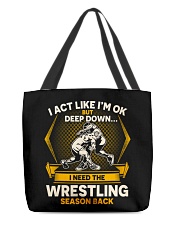 Wrestling Season Back All-Over Tote tile