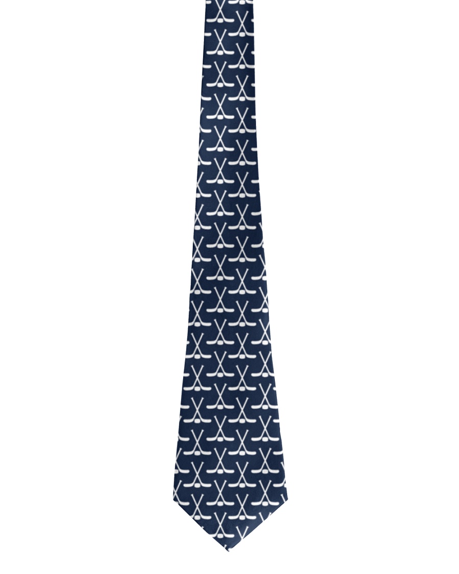 Crossed Hockey Sticks Tie