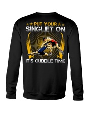 Wrestling Put Your Singlet On Backside Crewneck Sweatshirt tile