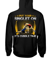 Wrestling Put Your Singlet On Backside Hooded Sweatshirt back