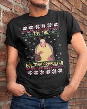 Im The Holiday Armadillo Christmas Sweater Ugly Classic T-Shirt apparel-classic-tshirt-lifestyle-26