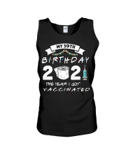 My 59th Birthday The Year I Got Vaccinated Unisex Tank tile