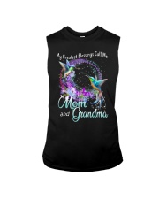 My greatest Blessings Call Me Mom and Grandma Sleeveless Tee tile