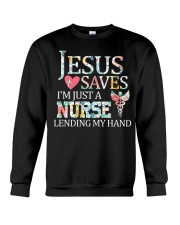 I'm just a nurse lending my hand Crewneck Sweatshirt tile