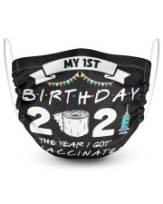 My 1st Birthday The Year I Got Vaccinated Masks tile