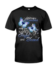 Being a grandma makes me joyful and blessed Premium Fit Mens Tee tile