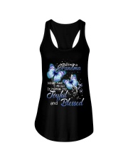 Being a grandma makes me joyful and blessed Ladies Flowy Tank tile