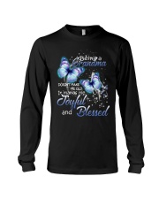 Being a grandma makes me joyful and blessed Long Sleeve Tee tile