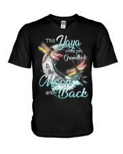 Grandma this yaya V-Neck T-Shirt tile