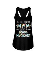 The best kind of mom raise Dental Hygienist Ladies Flowy Tank tile