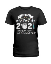 My 4th Birthday The Year I Got Vaccinated Ladies T-Shirt tile