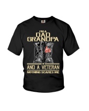 I am a dad grandpa and veteran Youth T-Shirt tile