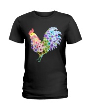 Chicken Flower Ladies T-Shirt thumbnail