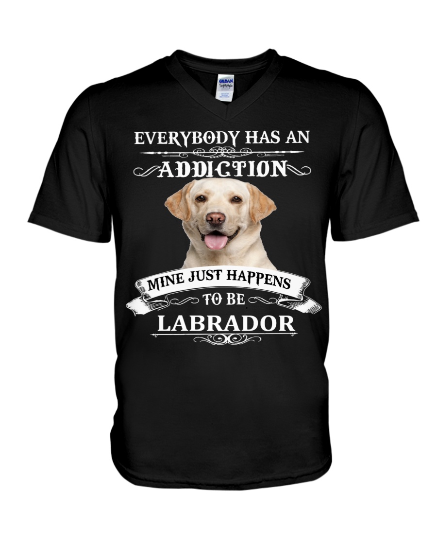 I LOVE LABRADOR V-Neck T-Shirt
