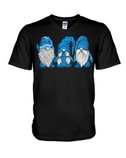 Hanging With Blue Gnomies Sweatshirt V-Neck T-Shirt thumbnail