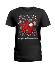 Autism Accept understand love Christmas Shirt Ladies T-Shirt thumbnail