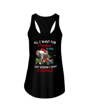 All I want for Christmas I want Elephants shirt Ladies Flowy Tank thumbnail