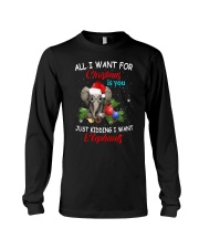 All I want for Christmas I want Elephants shirt Long Sleeve Tee thumbnail