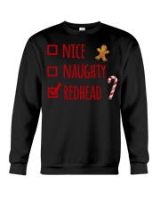 Nice Naughty Redhead Christmas sweater Crewneck Sweatshirt thumbnail
