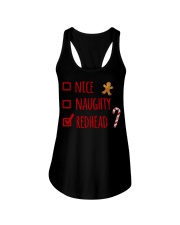 Nice Naughty Redhead Christmas sweater Ladies Flowy Tank thumbnail