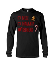 Nice Naughty Redhead Christmas sweater Long Sleeve Tee thumbnail