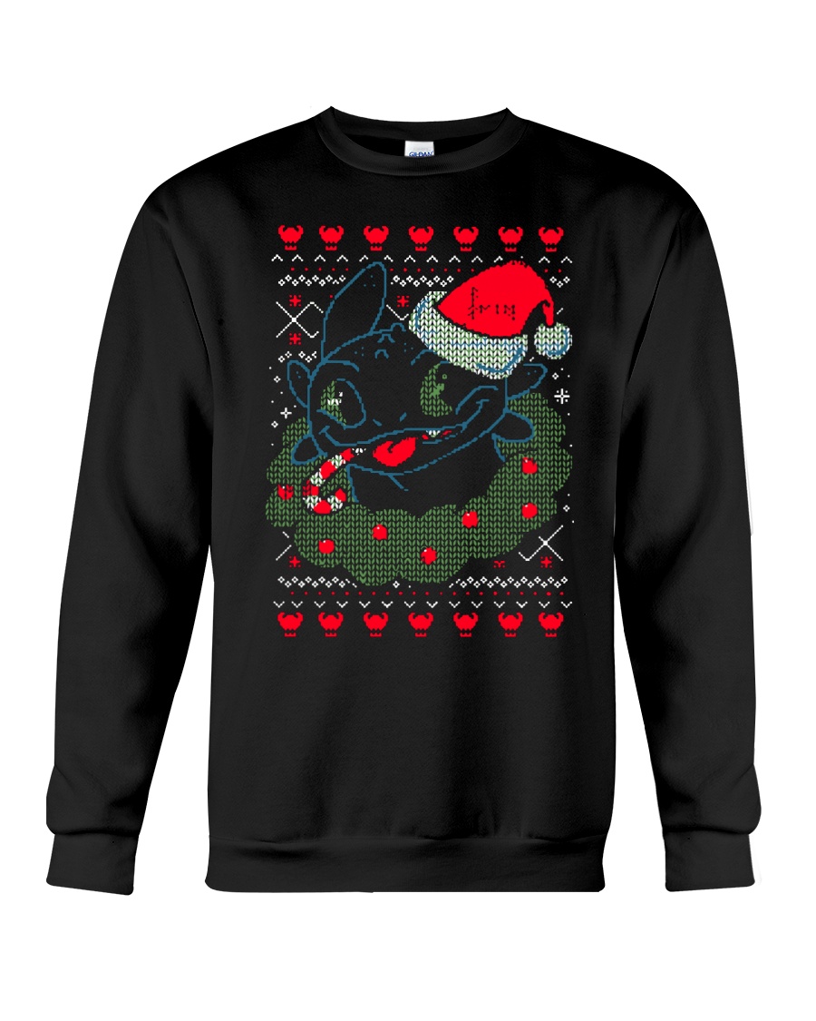 Silent Night Fury Santa Claus Christmas shirt Crewneck Sweatshirt