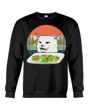 Cat eat salad shirt Crewneck Sweatshirt thumbnail