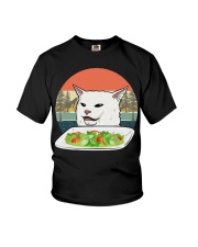 Cat eat salad shirt Youth T-Shirt thumbnail