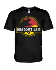 Dragon's Lair Jurassic Park shirt V-Neck T-Shirt thumbnail