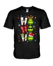 Ho Ho Ho Grinch Christmas shirt V-Neck T-Shirt thumbnail