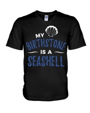 My birthstone is a seashell Island Jay shirt V-Neck T-Shirt thumbnail