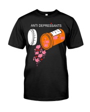 Antidepressants Flamingos shirt Classic T-Shirt front