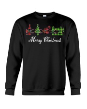 Sewing quilting Wine Merry Christmas shirt Crewneck Sweatshirt thumbnail