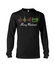 Sewing quilting Wine Merry Christmas shirt Long Sleeve Tee thumbnail
