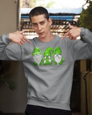Hanging With Green Gnomies Sweatshirt Crewneck Sweatshirt apparel-crewneck-sweatshirt-lifestyle-04