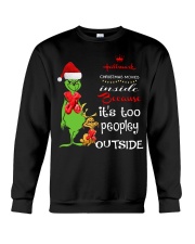 Grinch Hallmark Christmas Movies inside shirt Crewneck Sweatshirt thumbnail