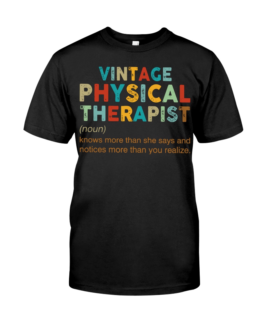 Vintage Physical Therapist define shirt Classic T-Shirt